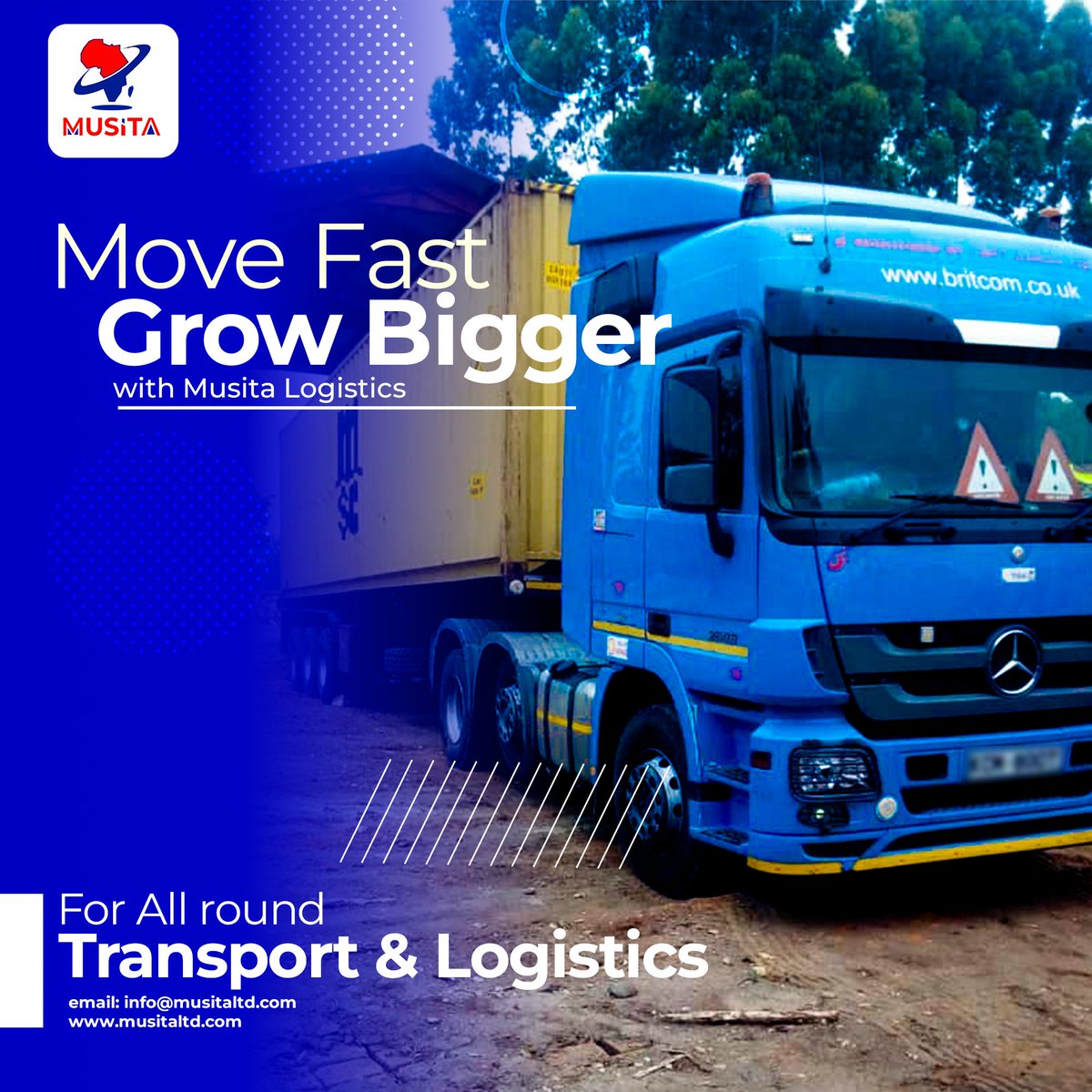 musita_info's tweet image. move fast and grow your business with our transport and logistics services.

#TransportAndLogistics #MoveWithEase #musitalogistics #LogisticsExperts #Consultation
