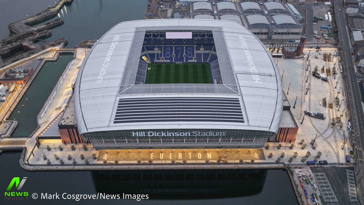 Mark_Cozy's tweet photo. Hill Dickinson Stadium 24.08.2025
Designed by architect @Meisarch
Looking absolutely stunning for her fist ever Premier League game as @Everton take on @OfficialBHAFC
#hilldickinsonstadium #everton #efc #blues #premierleague #epl #footballstadium #djimavic4pro #MarkCozy #NewsImages
Editorial sales ➡️ https://t.co/E4dAp89fyt