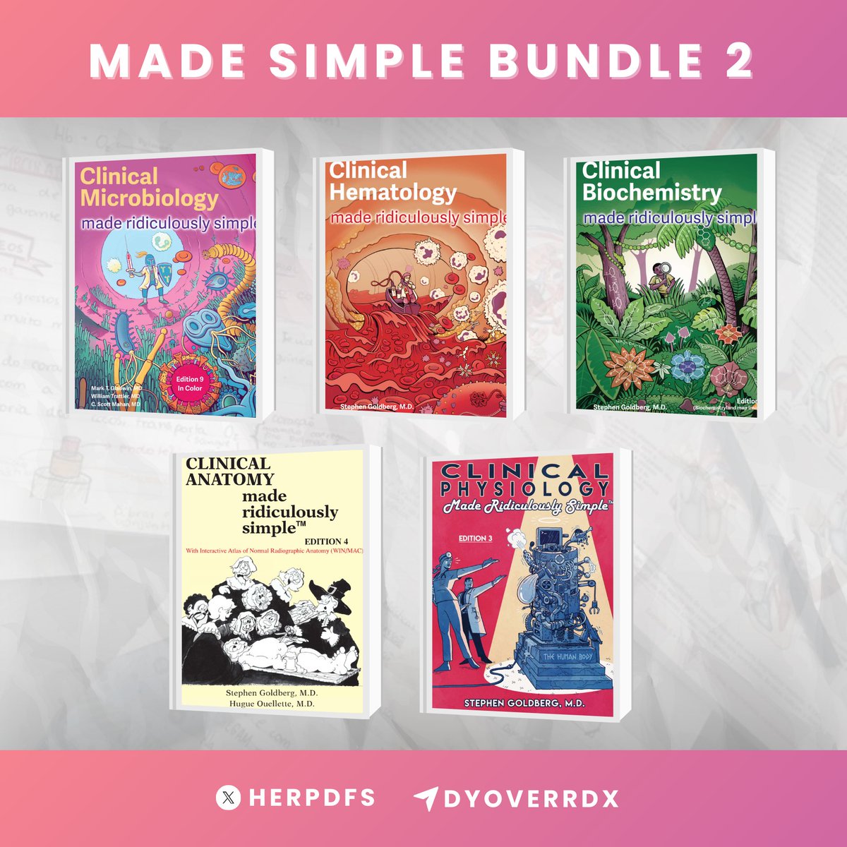 herpdfs's tweet photo. Made Simple Bundle 2✨

🏷️ ₱139 TAKE ALL
🏷️ ₱50 - Biochem, Hema, Pyshio
🏷️ ₱20 - Microbio, Anatomy

✅ Downloadable and Printable 
✅ Lifetime Access on Gdrive

t. lf pdf medtech made simple mtle rmt medical technologist ebook studytwt 2025 ph nursing bsn pnle nle nmat https://t.co/8HhU0YCA79