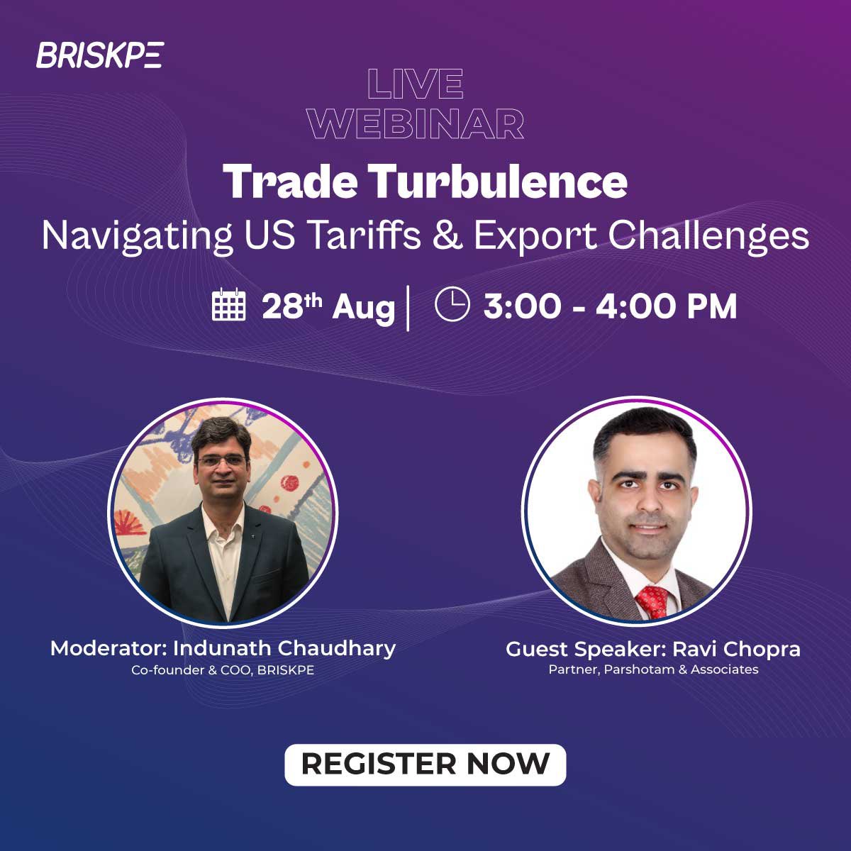 BriskPe's tweet image. US tariffs are shifting the game for Indian exporters. Join our webinar on Aug 28 (3–4 PM IST) to decode the impact &amp;amp; strategies to stay ahead. 

🔗 : bit.ly/45wT3yv

#Exports #BRISKPE