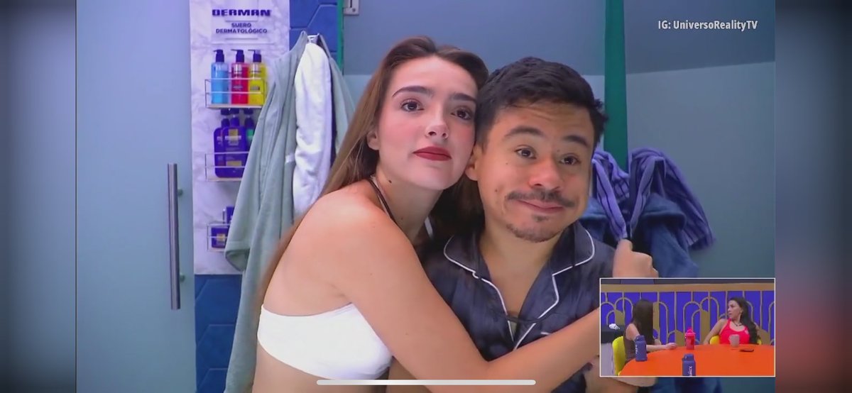Renata247947918's tweet photo. Ellos dos ! Abelito y Elaine 
Nada de cuartos! Hay personas soberbias que se suben a un escalón y se marean! Así no es esto, se llama sencillez 
 #LaCasaDeLosFamososMx https://t.co/I5YJ8UTLLn