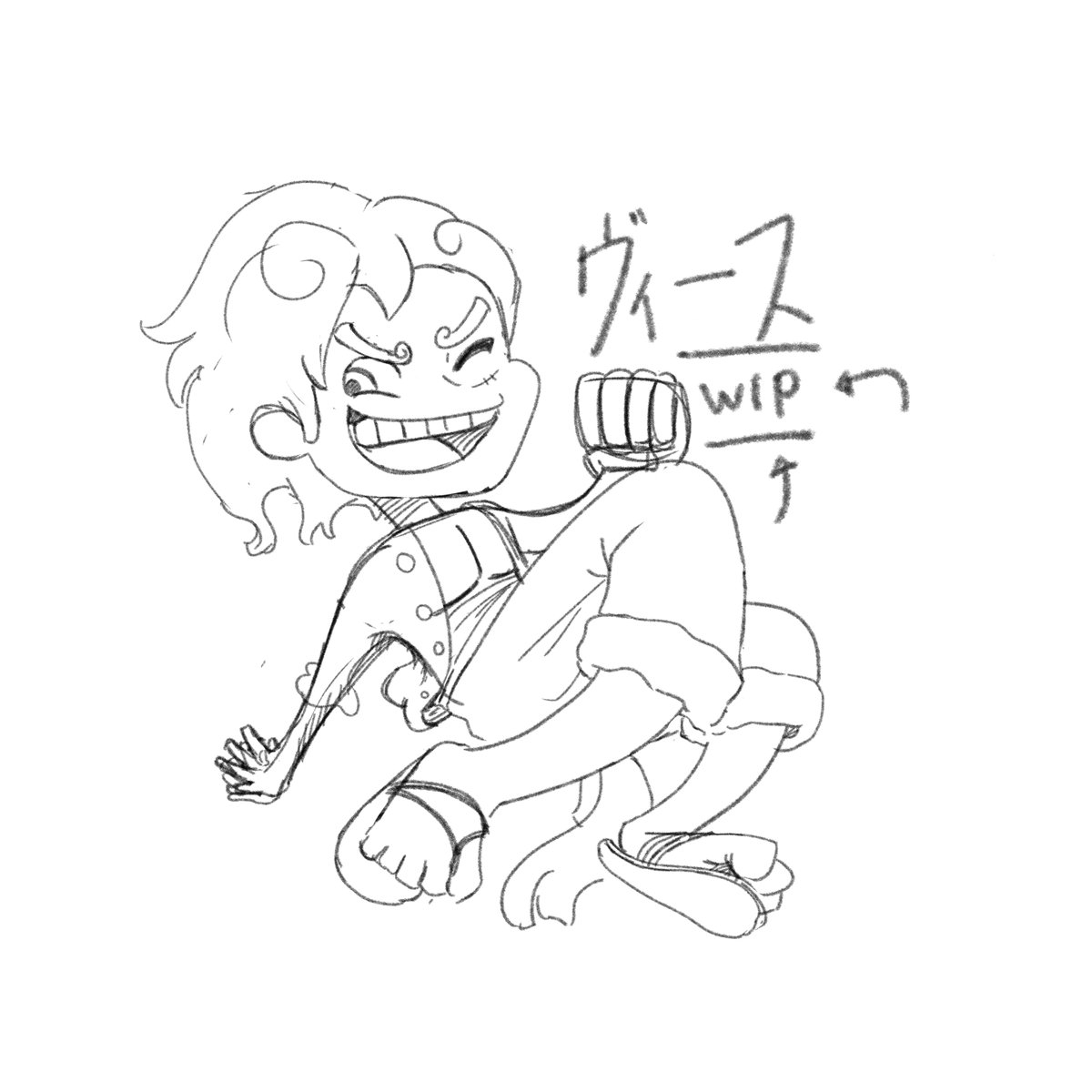 ItsVeace23's tweet photo. a sketch of Luffy in gear 5

#chibi #ONEPIECE #fanart #sketchart #WIP #luffy #gear5 https://t.co/aMHKnRa9nR