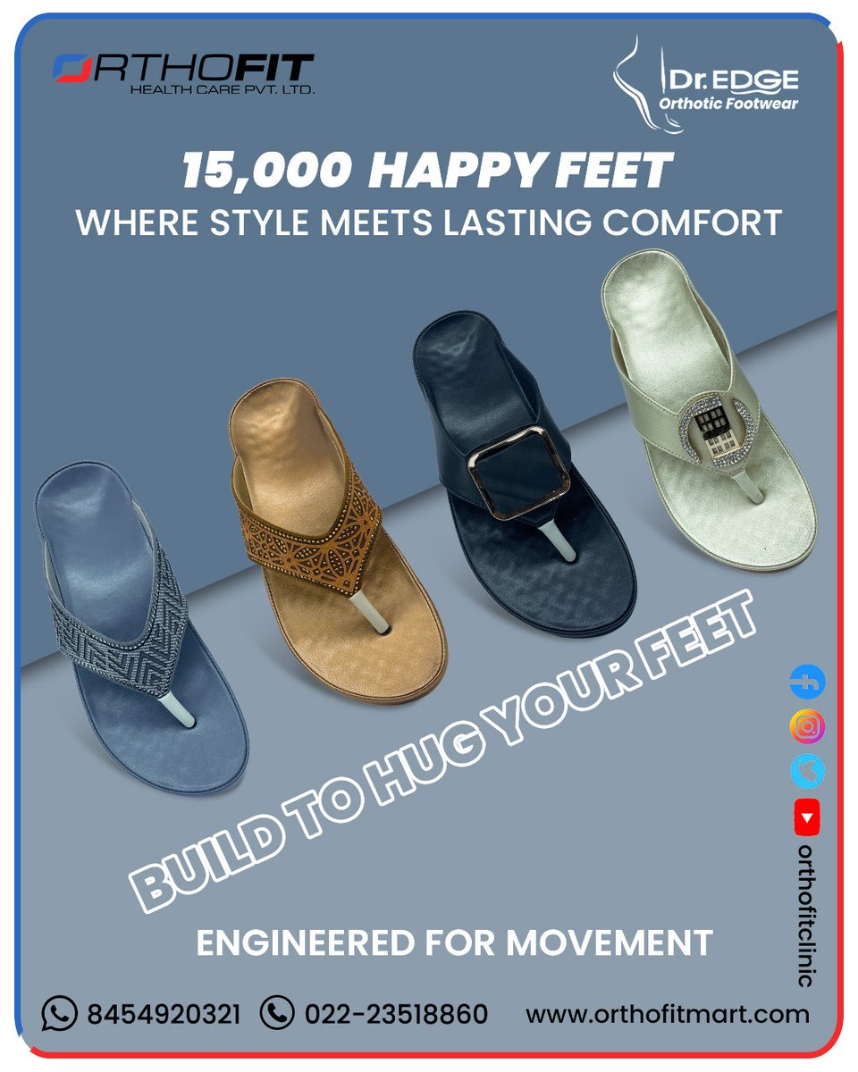 orthofitclinic's tweet photo. 👣 15,000 Happy Feet & Counting! Style, comfort, and care — all in one step. 💙

#HappyFeet #OrthoFit #DrEdgeFootwear #ComfortWithStyle #FootHealthMatters #EngineeredForMovement #BuiltToHugYourFeet #EveryStepMatters #OrthoticFootwear #WalkInComfort #HealthyFeet #PainFreeSteps #StepInStyle #ComfortRedefined #15kHappyFeet #FootwearThatCares #StyleWithComfort #WalkPainFree #OrthopedicFootwear #HealthySteps #FootComfort #CareForYourFeet #ComfortInEveryStep #SupportiveFootwear #WalkInStyleDaily #HappySteps #FeetCareFirst #MoveWithEase #LongLastingComfort #StepAhead