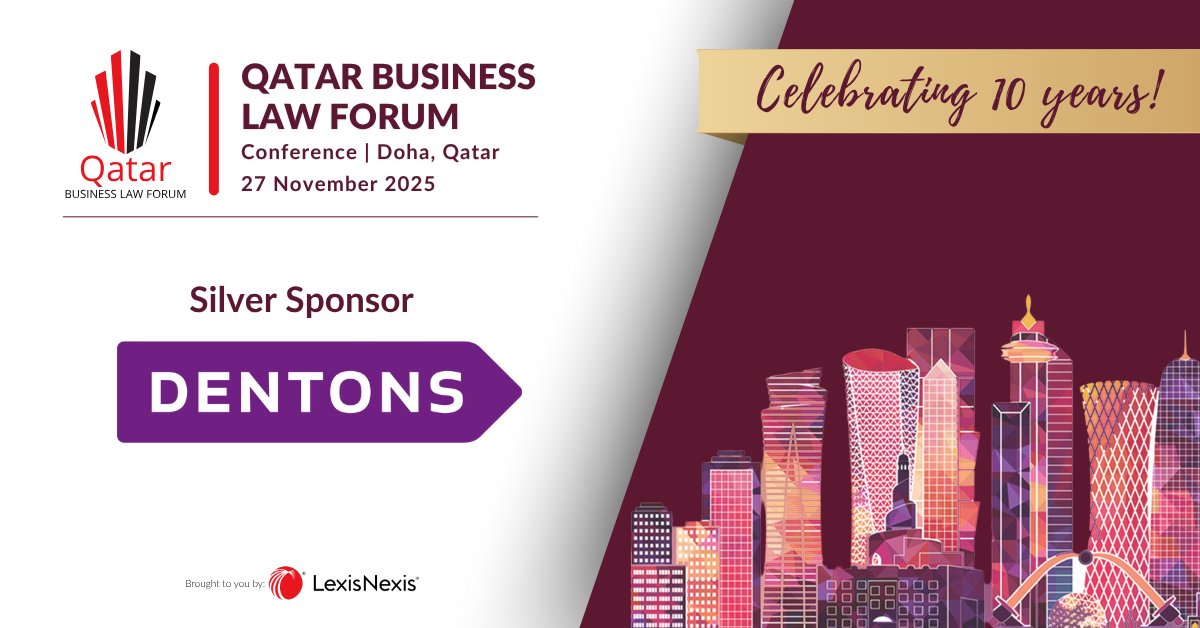We are excited to welcome <a href="/Dentons/">Dentons</a> as a Silver Sponsor for the 10th Anniversary Edition of #QBLF2025! Join us in Doha on 27 Nov as we celebrate a decade of #legal excellence and explore the future of #law under #Qatar National Vision 2030. 

Register now: lexis.ae/events/qblf-co…