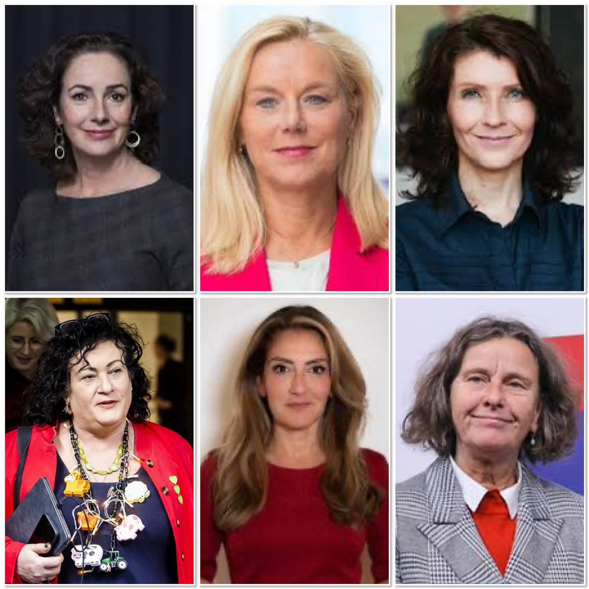 De bovenste 3 vrouwen hebben wij nodig in dit land. De onderste 3 kregen we en zie waar we staan, zij gaven ons ruzie, onkunde, valsheid, haat, achteruitgang en stilstand. Ik ga verder dromen en hopen op politici die er voor ons zullen zijn! #Zomergasten #Wemoetenhetsamendoen
