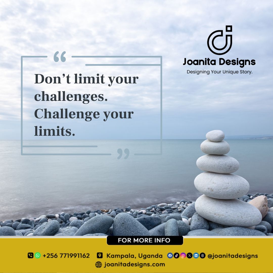 joanitadesigns's tweet image. 💪 Don’t limit your challenges, challenge your limits! 🚀✨
At Joanita Designs, we create without boundaries. 🌟

📞 +256 771 991162 | 🌐 joanitadesigns.com

#Motivation #DesignWithoutLimits #fyp #viral