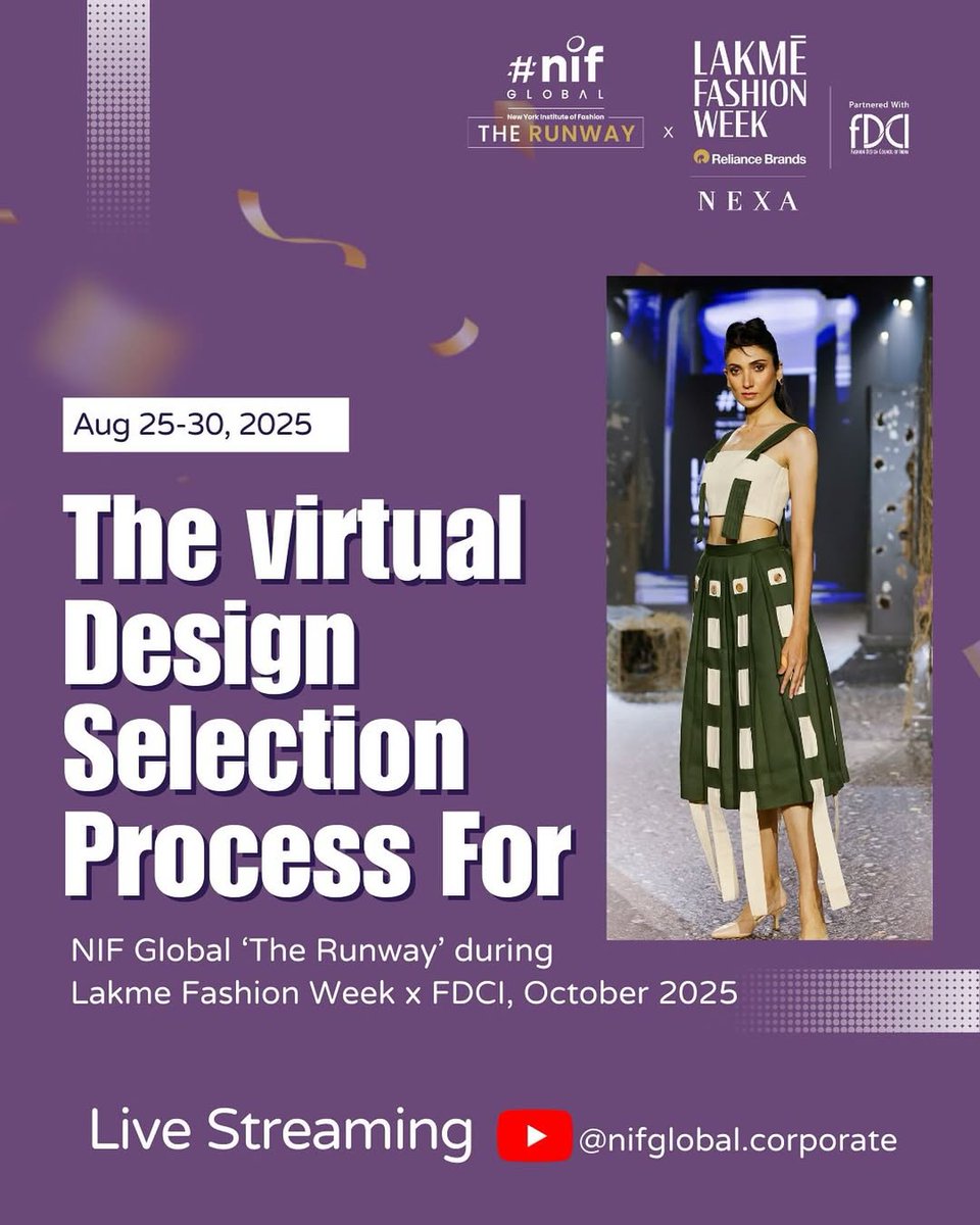 NIF Indore (@nifindore) on Twitter photo Live Streaming for The Virtual Design Presentation Selection Process for NIF Global ‘The Runway’ during Lakmé Fashion Week x FDCI! Live Streaming exclusively for NIF GLOBAL students on official YouTube Channel <a href="/nifglobal/">Nattraja Incubation Forum - NIF Global</a>.corporate
__
#NIFGlobal #TheRunway #LakmeFashionWeek #FDCI Live Streaming for The Virtual Design Presentation Selection Process for NIF Global ‘The Runway’ during Lakmé Fashion Week x FDCI! Live Streaming exclusively for NIF GLOBAL students on official YouTube Channel <a href="/nifglobal/">Nattraja Incubation Forum - NIF Global</a>.corporate
__
#NIFGlobal #TheRunway #LakmeFashionWeek #FDCI