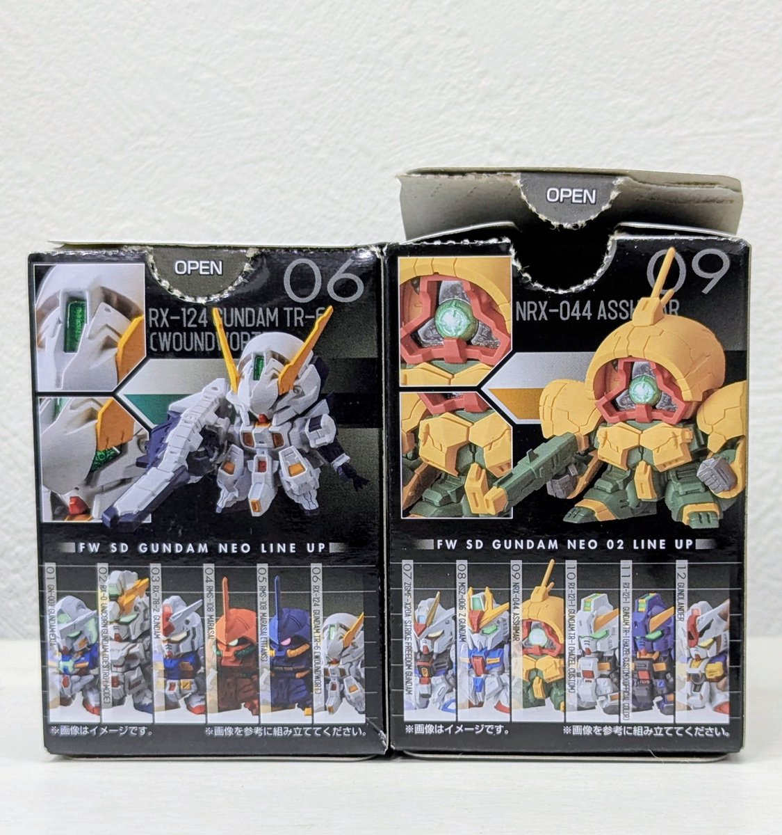 SDガンダム NEO、全高の違いに拘っているのがパッケージでも表現されていて最高なんですよね
