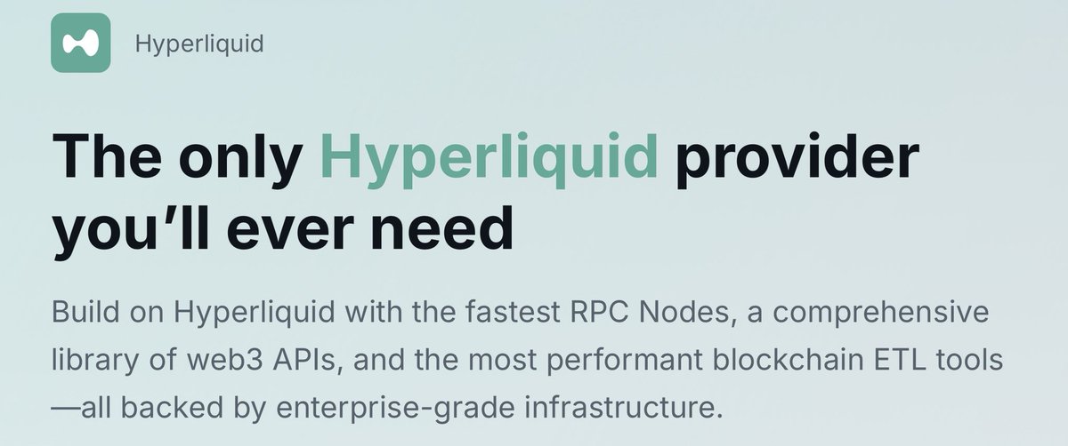 DIMIDJ's tweet photo. QuickNode supports Hyperliquid chain on RPC, Streams, and Webhooks products.

Building on Hyperliquid?

Check it out! 👇 https://t.co/k7ReuOEIas