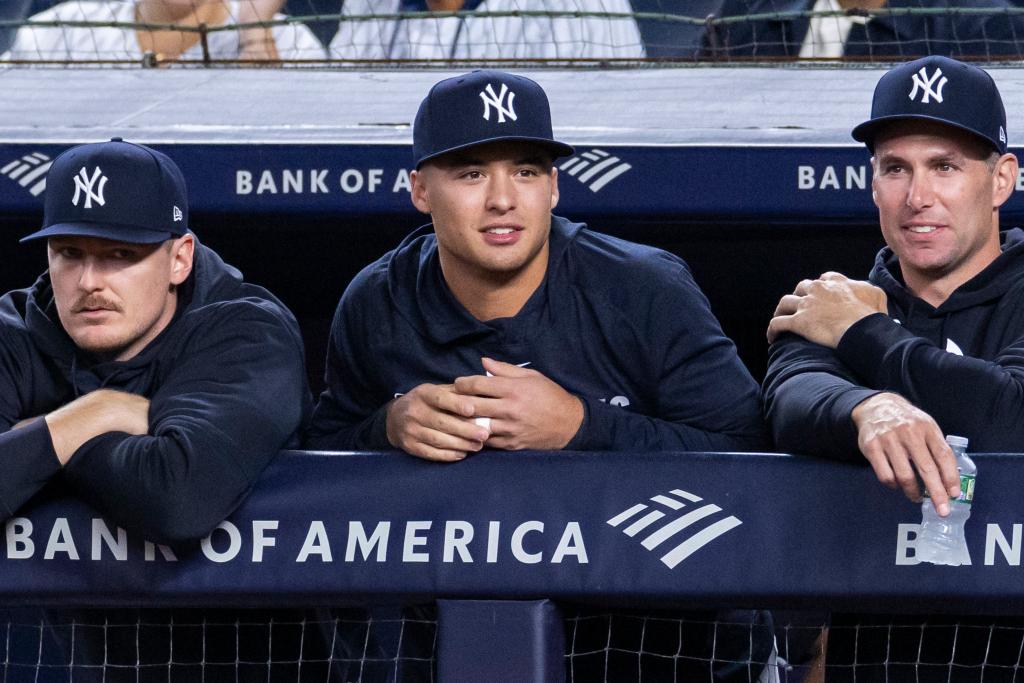 nypost's tweet photo. Yankees decide how long struggling Anthony Volpe’s benching will last: ‘It’s all on me’ https://t.co/1rgh475koH https://t.co/e4U8wl6QQh