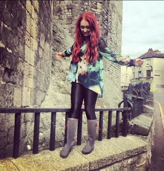 Follow me for more: Castle adventures in Redfoot folding wellies #fashion #wellies #wales #castle #fun ---&gt;RETWEET