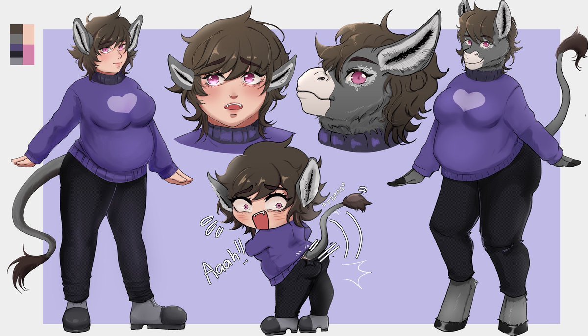 WereDonkJade's tweet photo. @skunkswamp Human people? I have my donkey gal here who has a humanoid form https://t.co/J6cDsqs2mx