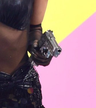 That man on his knees.. and xiaoting the woman that she is... holding her gun... she's about to end everyone in the room...  there is no escape....