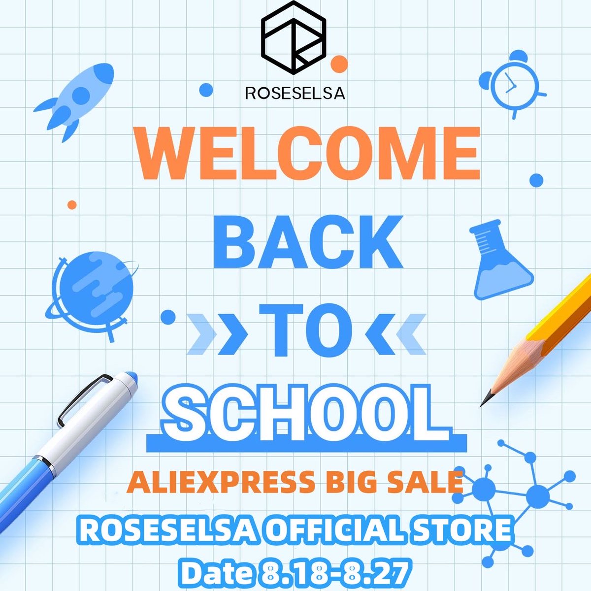 RoseTechnics's tweet image. School vibes but make it tech-savvy 💻🎧 

📅|：18th Aug.-27th Aug.

Find us: roseselsaofficialstore.aliexpress.com

#ROSESELSA #BackToSchool2025 #studywithme