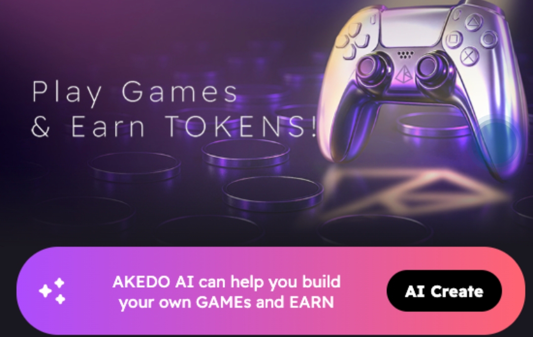 AKEDO Games revolutionizes gaming with AI tools, enabling users to create, share, and monetize games effortlessly, powered by crypto rewards and dynamic AI-driven gameplay.

Create. Play. Earn. With $AKE tokens
Backed by Karatage, Collab+Currency, Sfermion, and MarbleX, AKEDO is