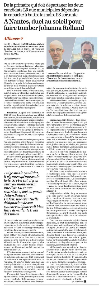 💙💛 #PrimaireLR #Nantes2026
Ma démarche n’est ni solitaire, ni personnelle. Elle est collective.
J’en suis convaincu : l’Union fait la force. Elle est indispensable pour gagner Nantes.
Explications dans <a href="/lopinion_fr/">l'Opinion</a> ⤵️