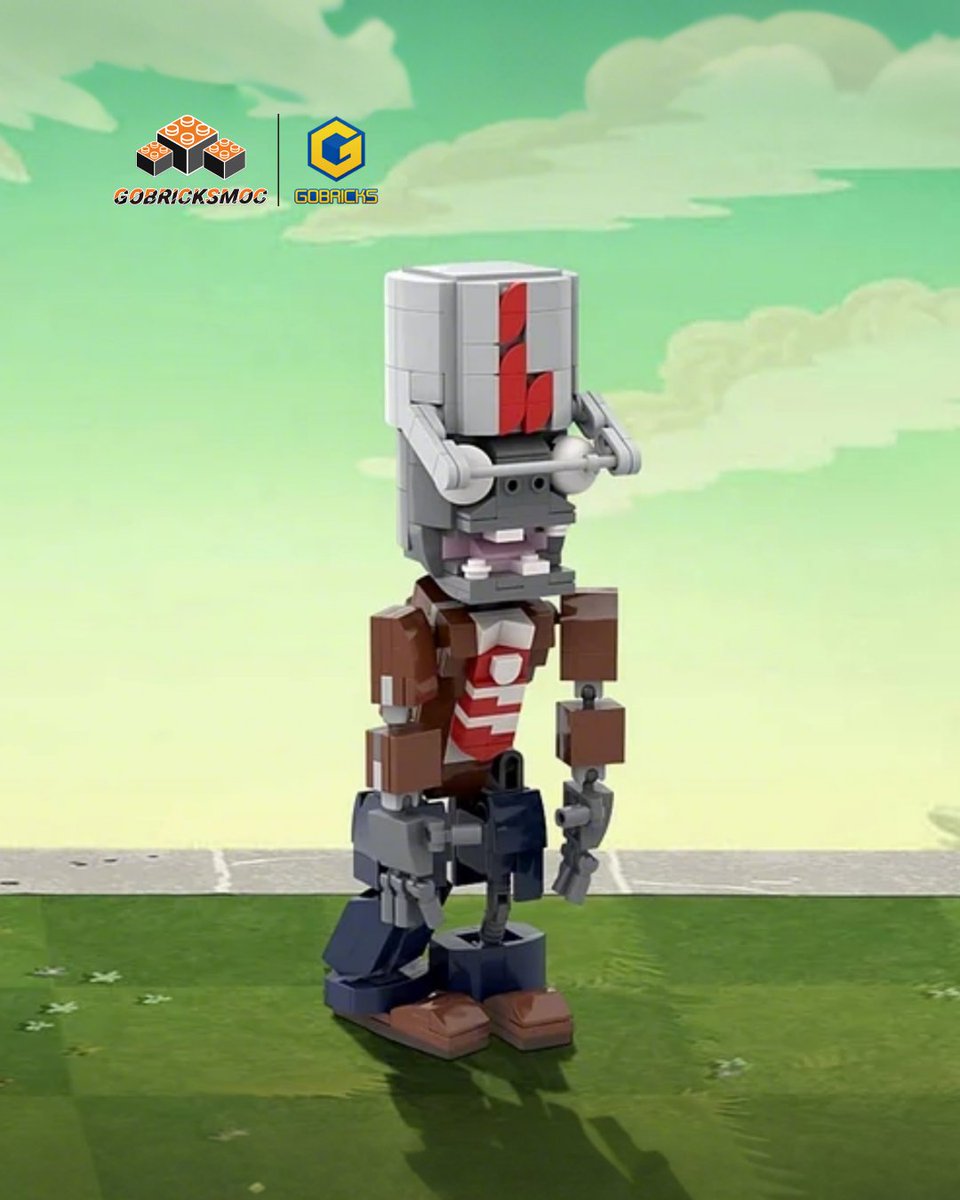 gobricksmoc's tweet photo. Buckethead Zombie fans, rejoice! 🧩🥳

This ​​super-cool model​​ nails the ​​iconic look​​—bucket helmet, tattered clothes, and that classic shuffle. 🤩🧟

​​Perfect for display or fun​​—a must-have for any PvZ fan. 😎👏

#Gobricks #gobricksmoc #bricks #moc #afol #game #pvz https://t.co/y1viIyZtaj
