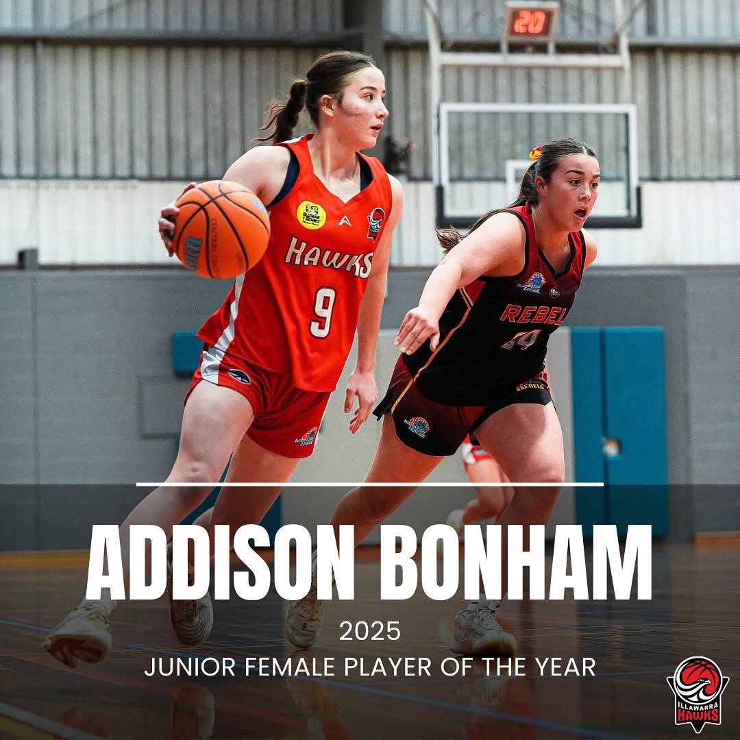 AddiBonham's tweet image. Honoured to win back to back Junior Female Player of the Year awards for the Illawarra Hawks