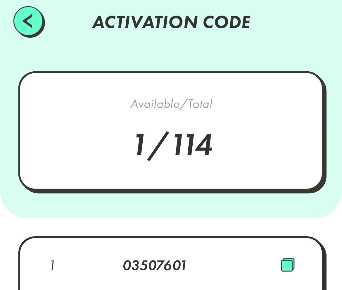 KabuGorillas's tweet image. Itâs STEPN activation code.
03507601
#STEPN
#STEPNcode
#STEPNã¢ã¯ãã£ããŒã·ã§ã³ã³ãŒã
#stepnactivationcode