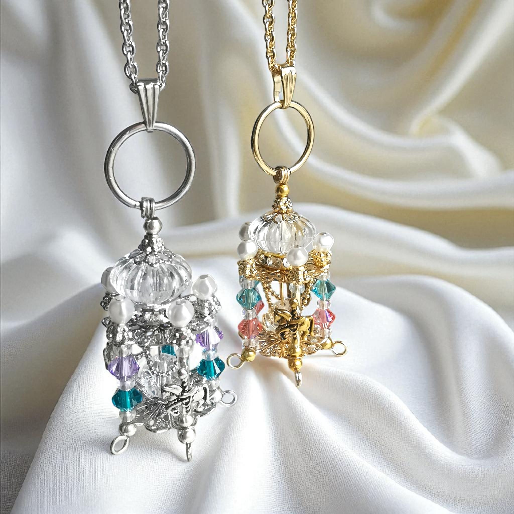 メリーゴーランドネックレス HOLLOOW ホロウ メリーゴーランド シルバーネックレス : Baby
