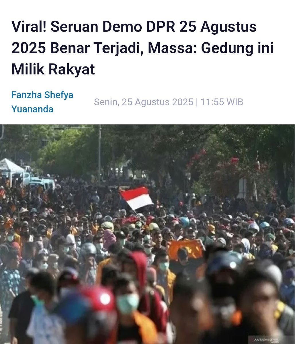 Demo di gedung DPR RI ❌
Demo di gedung milik rakyat ✅