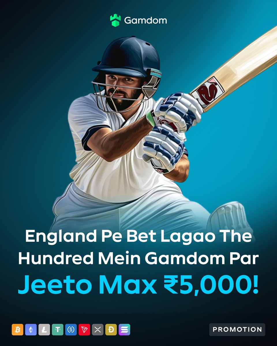 🎉【25th August se The Hundred Bet Event】🎉

✅ Bet karke rewards jeeto!
✨ Max 5,000 INR reward mil sakta hai!
5 matches bet (20,000 INR total) → 5,000 INR
4 matches bet (16,000 INR total) → 4,000 INR
3 matches bet (12,000 INR total) → 3,000 INR
2 matches bet (8,000 INR