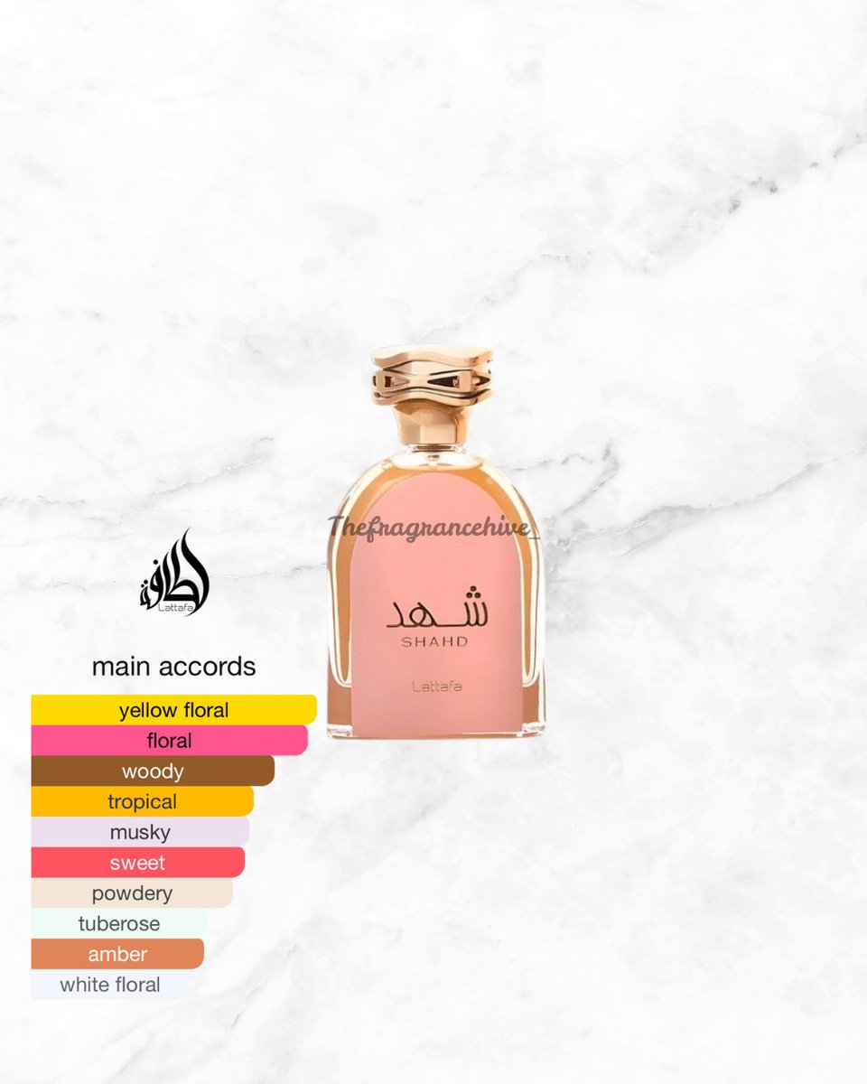 Shahd Lattafa 
A pretty pretty, bright, sweet &amp; bubbly floral perfume that’s very suitable for work and pretty much every other outing.
Longevity is very impressive.

🏷️: N23,000
📍: Lagos &amp; Ibadan (nationwide delivery)