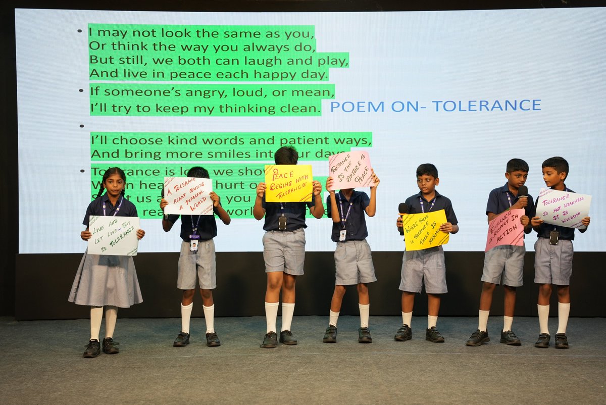 stbrittos's tweet image. “Class Assembly 🌟 Theme: Tolerance (VRLE) 🌈
Presented by V B Class ✨
Students inspired us to live with respect, patience &amp;amp; understanding.
📞 9840866053 | 🌐 stbrittosacademy.edu.in
#Tolerance #VRLE #ClassAssembly #SBA #ValueEducation”