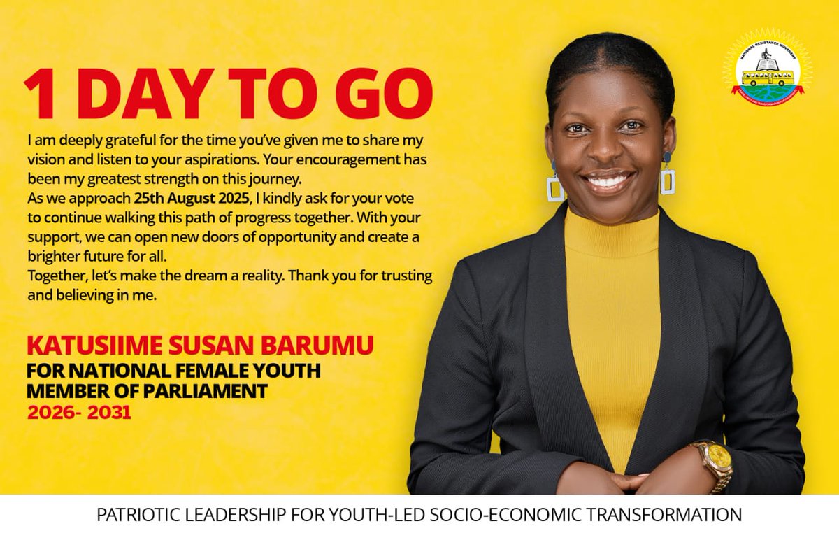 This is the day that the Lord has made. 
Let's all line up to support the selfless leader <a href="/KatusimeSuzan/">Katusiime Pretty Susan</a> .