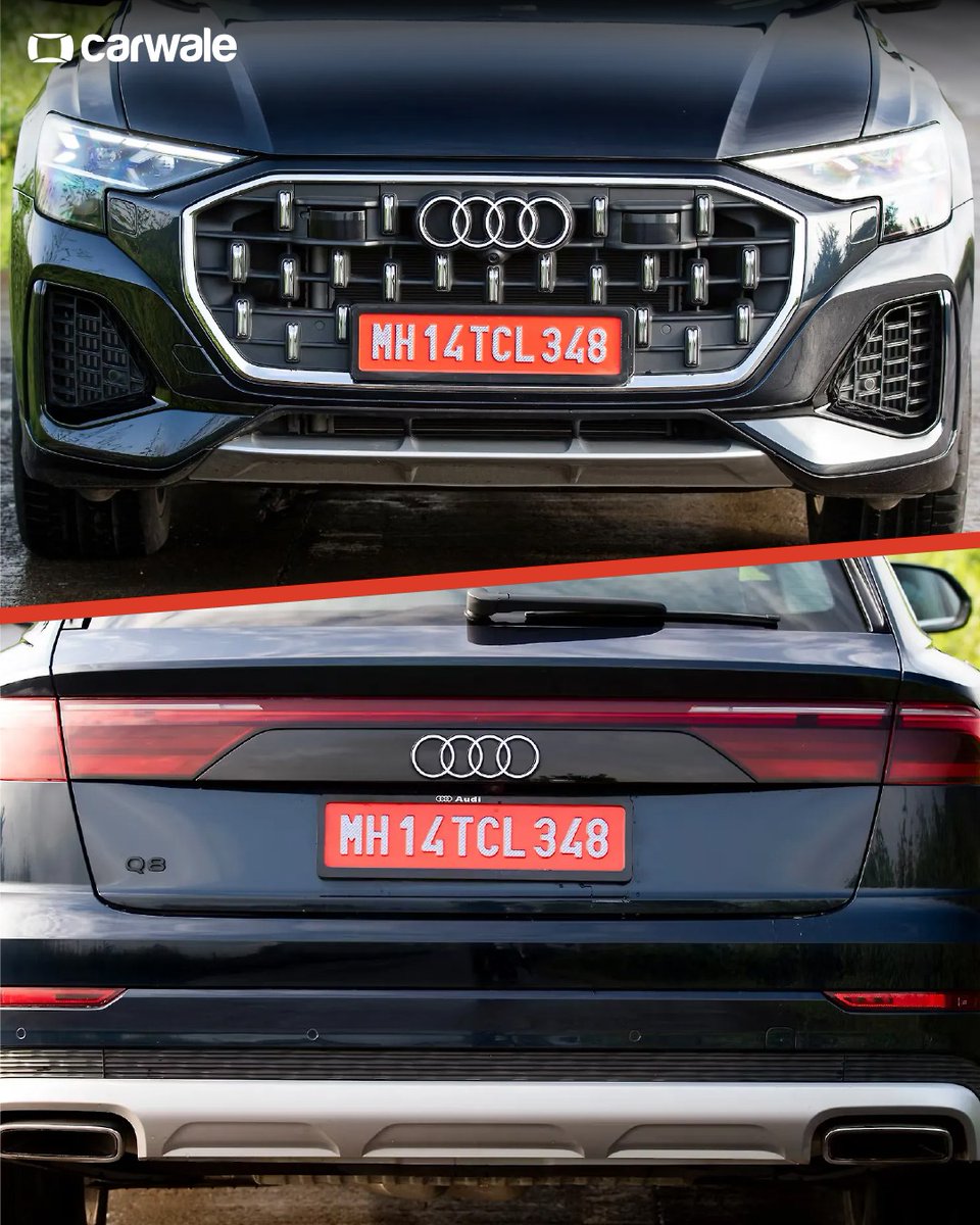 CarWale's tweet photo. ✨ Bold, sleek, and sharper than ever!
Swipe through the gallery and tell us 👉 which design detail caught your eye the most? 👀
#audi #q8 #audiq8 #audicars #audimotors #cwphotos #cars #automobiles #carupdates #automobileupdates #carimages #carphotos #luxurycars #suvcoupe https://t.co/oxZwzKeEuH