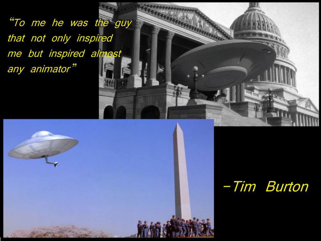 Happy birthday to legendary director (and Ray Harryhausen megafan) Tim Burton!
Check out a lovely chat between the two filmmakers on 'Ray Harryhausen- The Early Years Collection' DVD'. Once more, it's clear to see in just how much esteem Ray was held by a younger director, so