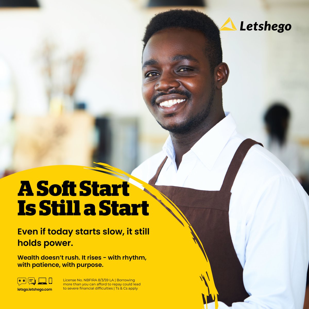 letshegobw's tweet image. The start is what matters, get up and do something great.
#Letshego #improvinglives