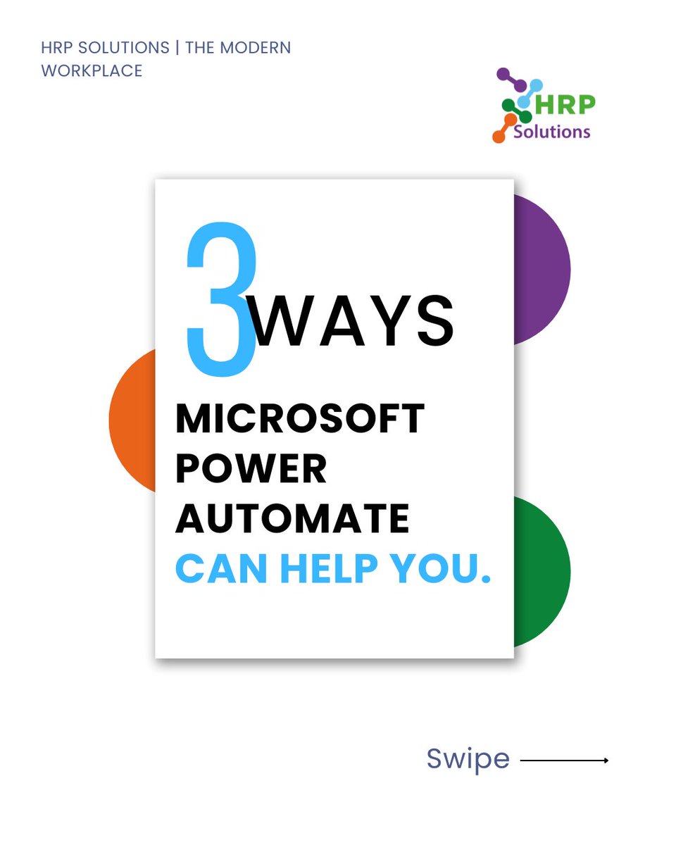 hrpsolutions's tweet image. It’s a system that will help you understand insights and make better decisions.

On this Monday edition of the HRP Modern WorkPlace series, we talk about Microsoft Power Automate. 

Read on below to discover it’s great advantages!

#hrpsolutions #microsoft