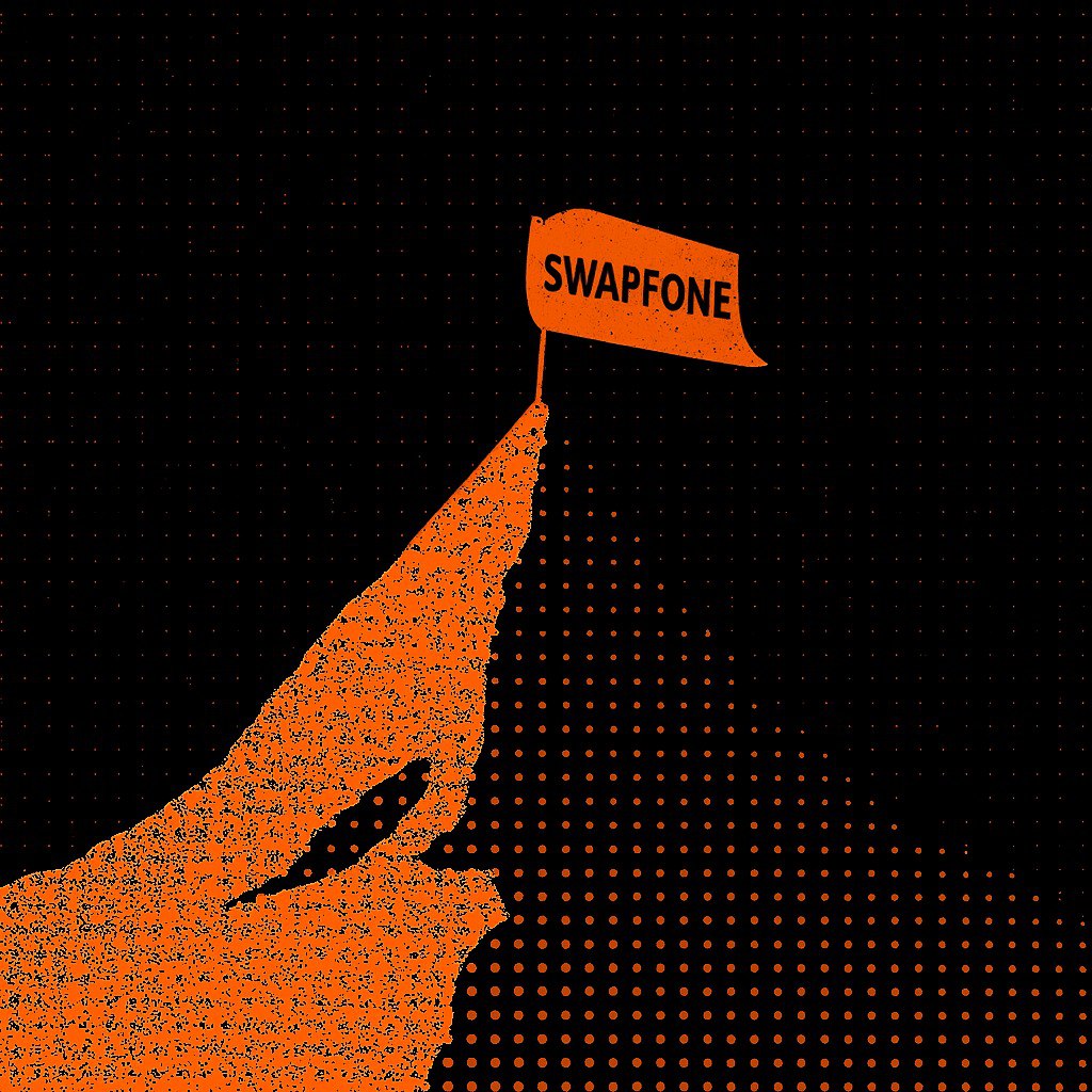 To reach the mountain peak, you must climb the path.

🏃‍♂️Take the Swapfone path at swapfone.org