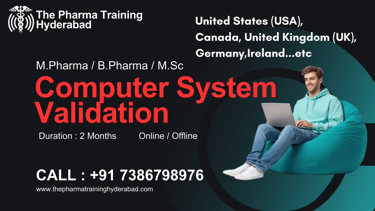 THEPHARMA378021's tweet image. The Pharma Training Hyderabad
www.thepharmatraininghyderabad.coom
#ComputerSystemValidation #CSVTraining #PharmaCareers #RegulatoryCompliance #GxPCompliance #FDA21CFRPart11 #ValidationTraining #PharmaJobsAbroad #LifeSciencesCareers #PharmaQualityAssurance #CSVExperts #FDA