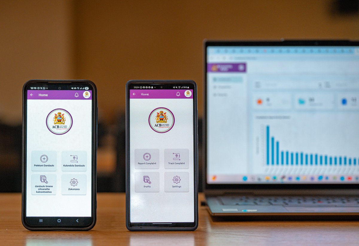 Corruption erodes trust. But YOU can help fight it. Coming soon: #ACBConnect – a mobile app that allows Malawians to report corruption anonymously and securely.
#FightCorruption #SpeakUp #DigitalJustice