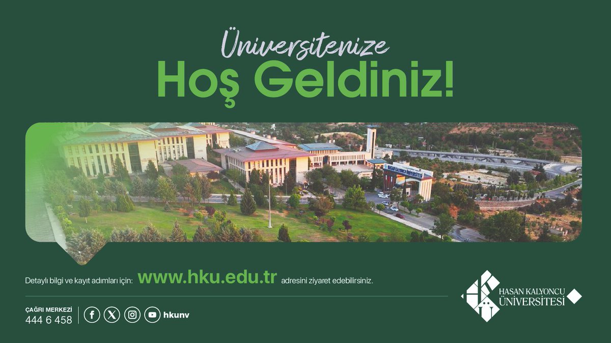 Üniversitenize Hoş Geldiniz
<a href="/hkunv/">Hasan Kalyoncu Üniv</a>
Ailesi’nin
Yeni Üyeleri!✨🤩

2025 Yılı YKS yerleştirme sonuçları açıklandı!

Üniversitemizi tercih ederek aramıza katılan tüm öğrencilerimizi tebrik ediyoruz, başarılarının devamını diliyoruz🧿

Hangi bölümde öğrenim göreceksiniz?😊

Kayıt