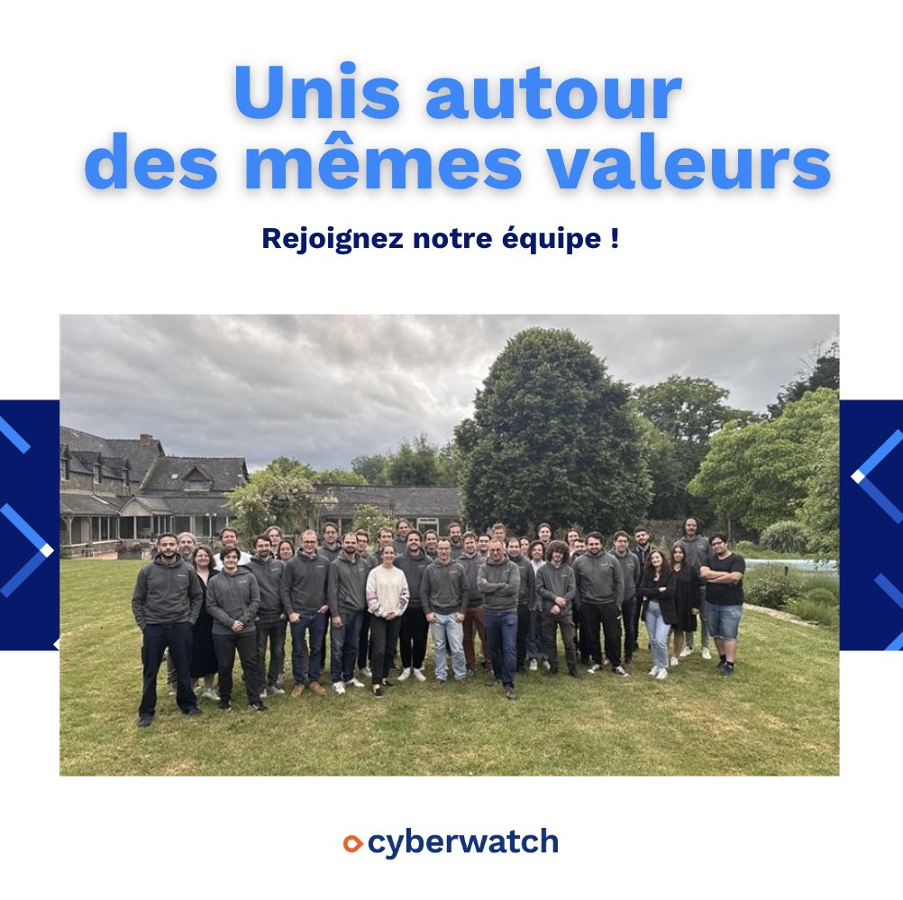 🚀 Rejoindre Cyberwatch, c’est rejoindre une équipe avec des valeurs fortes axées autour de la #passion, la #rigueur et la #curiosité.

Envie de faire partie de l'aventure ? Consultez nos offres d'emplois 👉 swll.to/M63xM29
