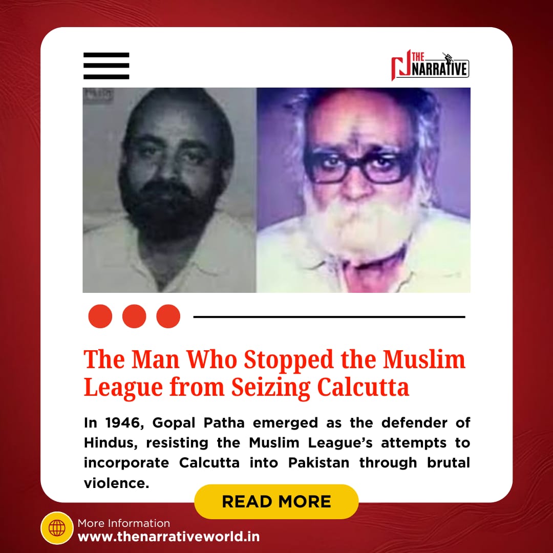 tnworldofficial's tweet image. In 1946, Gopal Patha emerged as the defender of Hindus, resisting the Muslim League’s attempts to incorporate Calcutta into Pakistan through brutal violence.

shorturl.at/CafE5

#1946Calcutta #DirectActionDay #KolkataHistory #PartitionViolence