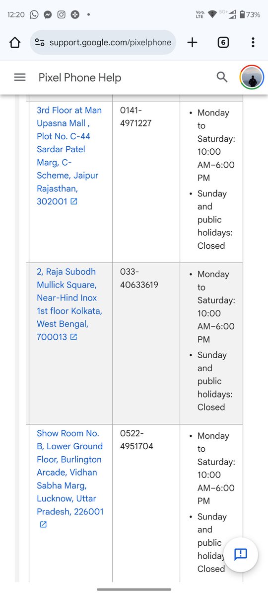 C_ghosh357's tweet photo. Hi @GoogleIndia I have 2 pixel phones ( pixel 7 pro &amp; 4a) facing some technical difficulties like screen damage and charging port issues, trying to connect with your Kolkata care for last 2days but no one response. Need to confirm product availability before visit, please help https://t.co/9VRrNxAZys