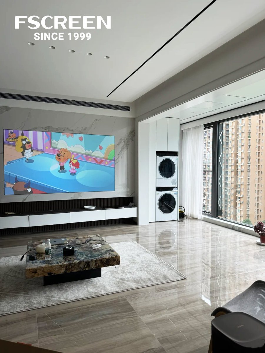 Fscreen1999's tweet image. With my old screen, I had to use the curtains.
Now with my #Fscreen Fresnel ALR projection screen, I don’t even bother
- Jacob Dixon, California
#HomeTheater #ALR #ProjectionScreen #FresnelScreen #Projector #MovieNights #FilmLover #Game #Sports #8K #CustomerCase