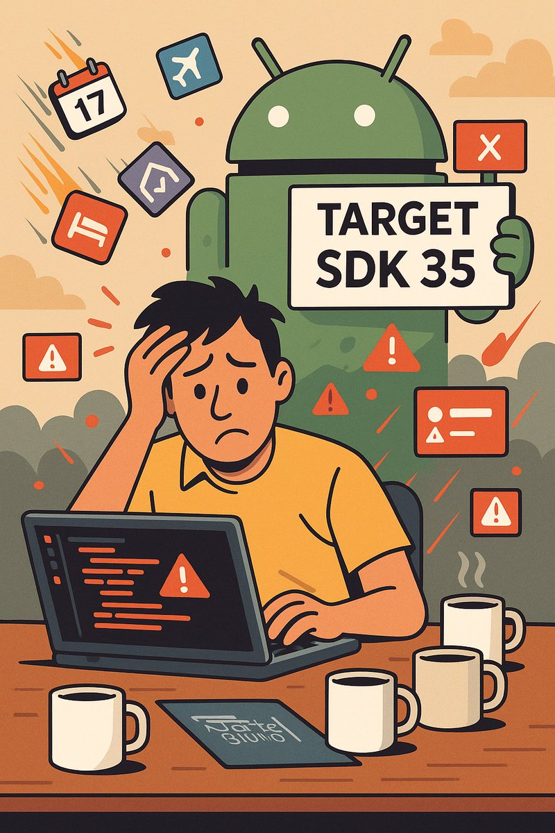 MrNeo09's tweet image. 🚨 Target SDK 35 (Android 15) is breaking apps in 2025!

👉 Hotel search failing
👉 Notifications vanishing
👉 Camera freezing

I battled through it &amp;amp; shared the real fixes + migration checklist here 👇
 medium.com/@vaibhav.shaky…

#AndroidDev #TargetSDK #SDKUpdate #MobileDev