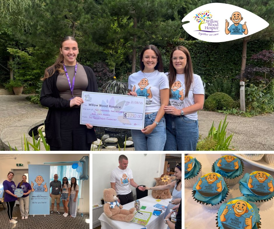 The Patrick Ward Foundation recently held its first fundraiser in memory of Patrick, who received end-of-life care at Willow Wood.

Their family fun day at The Joshua Bradley in Hyde raised an amazing £2,250! 🎉

Thank you to Holly, Hayley, and everyone who supported the event 💜
