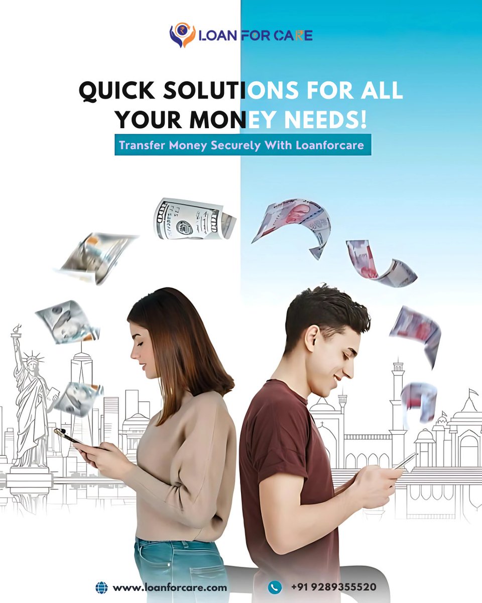 loanforcare's tweet image. 💸 Quick & Secure Money Transfers Made Easy with Loanforcare!
Apply Now :- loanforcare.com/apply
#LoanForCare #MoneyTransfer #QuickSolutions #SecureTransfers #FinanceMadeEasy #SmartMoney #MoneyNeeds #EasyTransfers #TrustedService