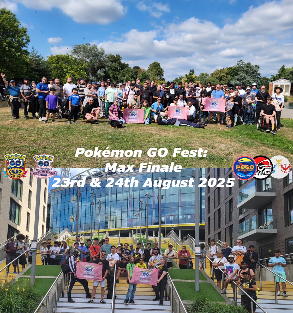 PoGoNWLondon's tweet photo. Massive thank you to everyone who joined us over the weekend for the #PokemonGoFest2025 #MaxFinale event!🏁 Turnout was absolutely incredible and the skies were anything but dark!😎☀️ Drop any feedback here or on our Campfire & WhatsApp groups. See you at the next one! #PokemonGO https://t.co/bCyZET9N3p