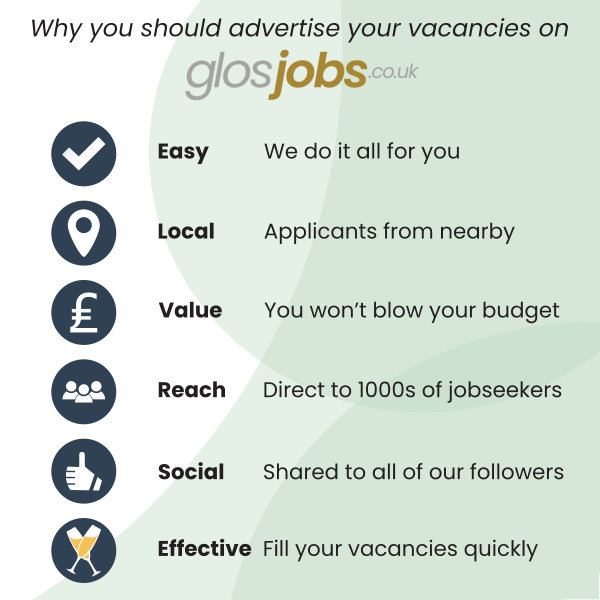 Local businesses, need to hire someone quickly? GlosJobs can help you find the right local talent without delay. For just £48+VAT, your job advertisement stays live until you find the perfect candidate.

👉 glosjobs.co.uk/advertise-on-g…
