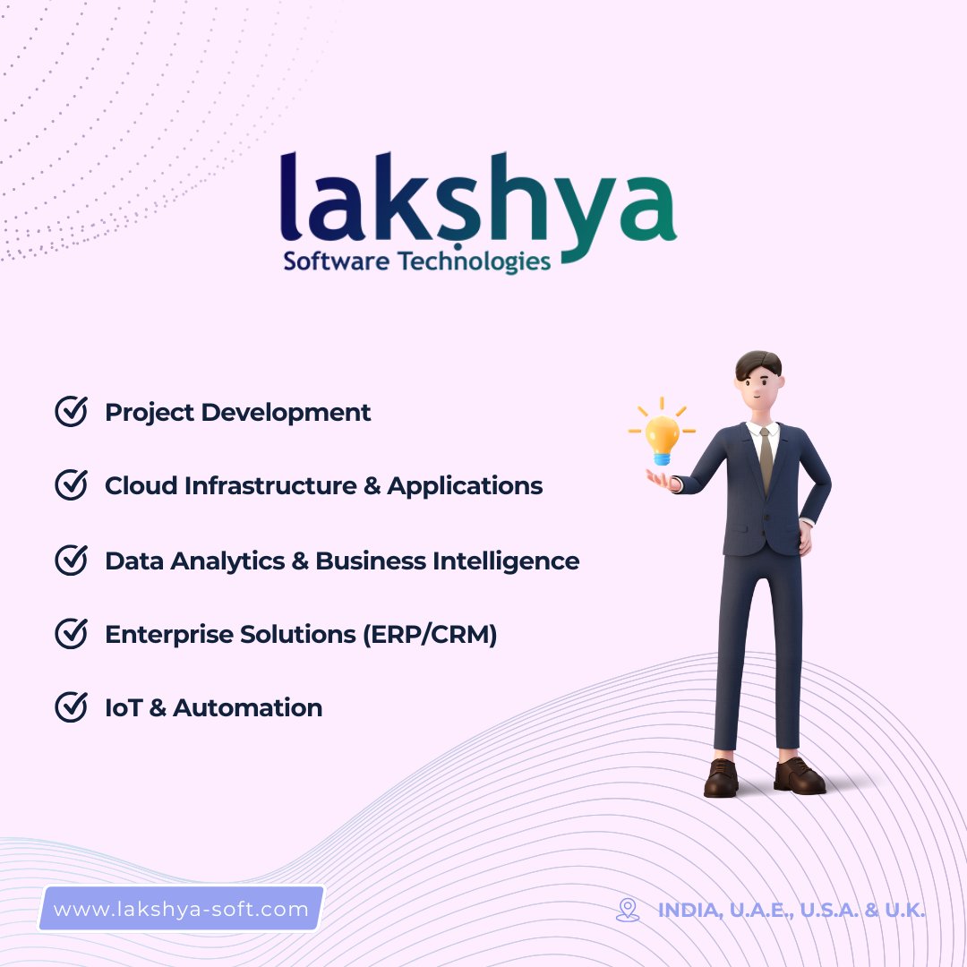 LakshyaSoftware's tweet image. 🌐 At Lakshya Software Technologies, we transform ideas into impactful digital solutions.

🚀 Partner with us to drive innovation, simplify complexity, and accelerate growth.

👉 Visit us at lakshya-soft.com

#LakshyaSoftware #Innovation #Technology #DigitalTransformation