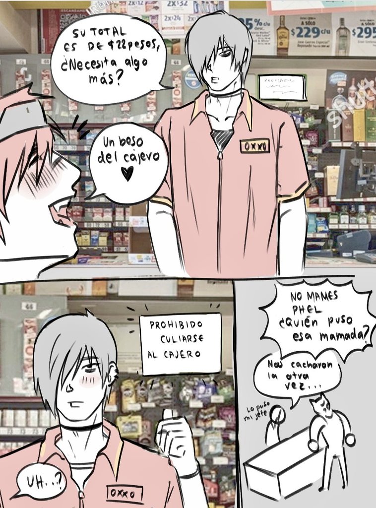 denle laik y dibujo cuando los cacharon en el área de congelados #settphel