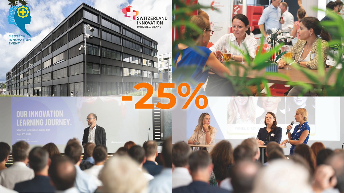 Innovation Booster Silver Aging (@ib_silveraging) on Twitter photo 🚀 MIE 2025 – Le rendez-vous Medtech/Healthtech à ne pas manquer !
📅 1er septembre 2025, Biel/Bienne
👉 Découvrez le programme et comment profiter de -25 % sur votre billet directement sur LinkedIn :
linkedin.com/feed/update/ur…
#swissinnovationbooster <a href="/Innosuisse/">Innosuisse</a> 🚀 MIE 2025 – Le rendez-vous Medtech/Healthtech à ne pas manquer !
📅 1er septembre 2025, Biel/Bienne
👉 Découvrez le programme et comment profiter de -25 % sur votre billet directement sur LinkedIn :
linkedin.com/feed/update/ur…
#swissinnovationbooster <a href="/Innosuisse/">Innosuisse</a>