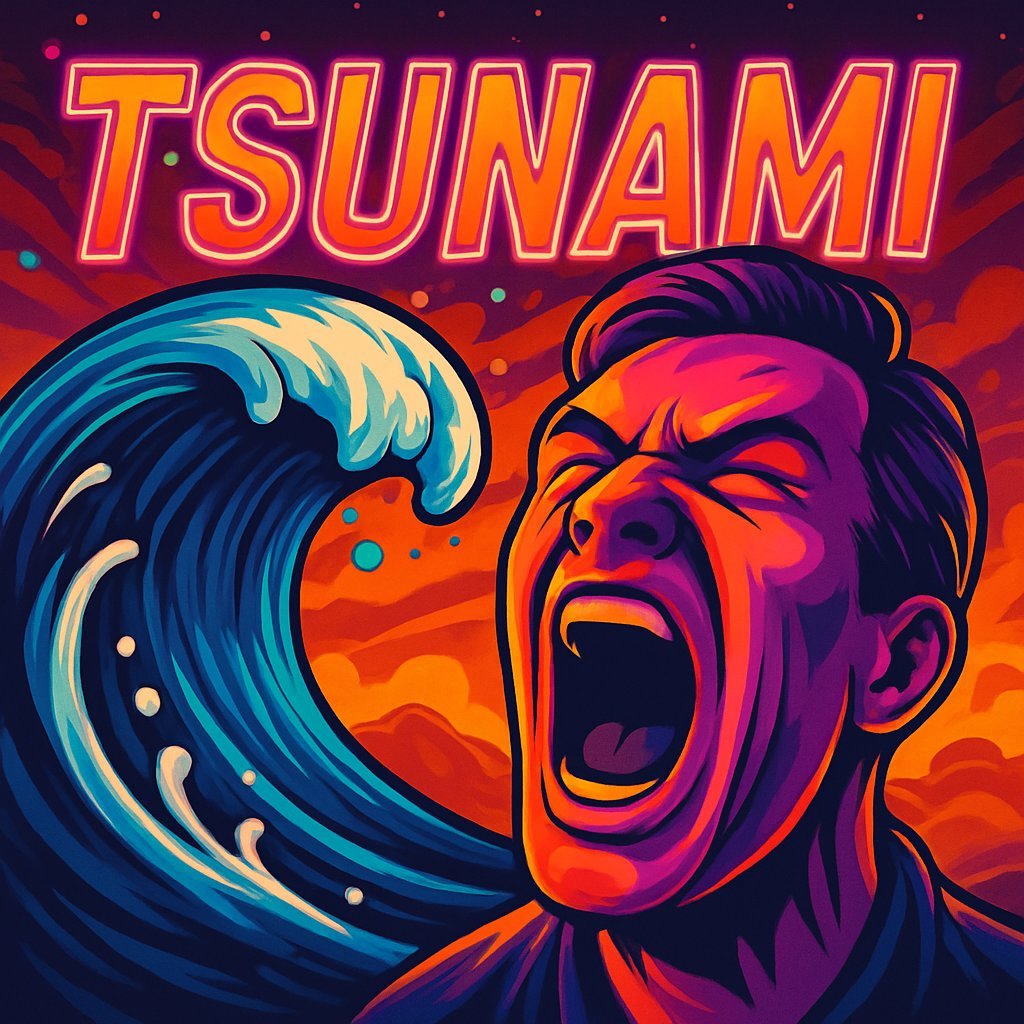 Miss $TSUNAMI now.  Regret forever. 🌊🤬 

#tsunami $SOL $BTC #memecoin #CryptoTsunami